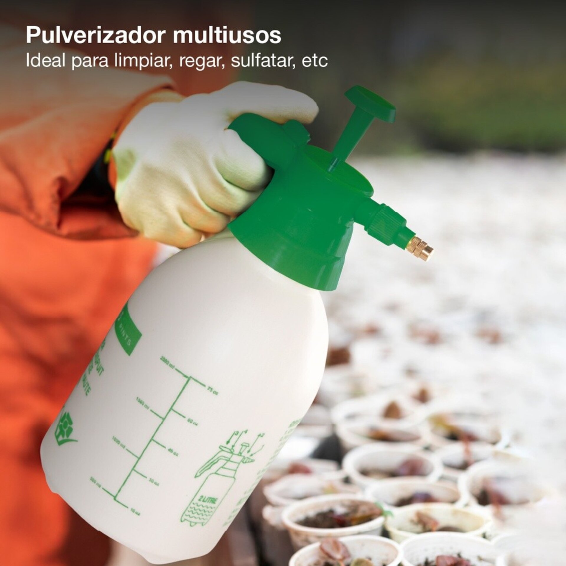 Pulverizador pistola a presión 2L - 3
