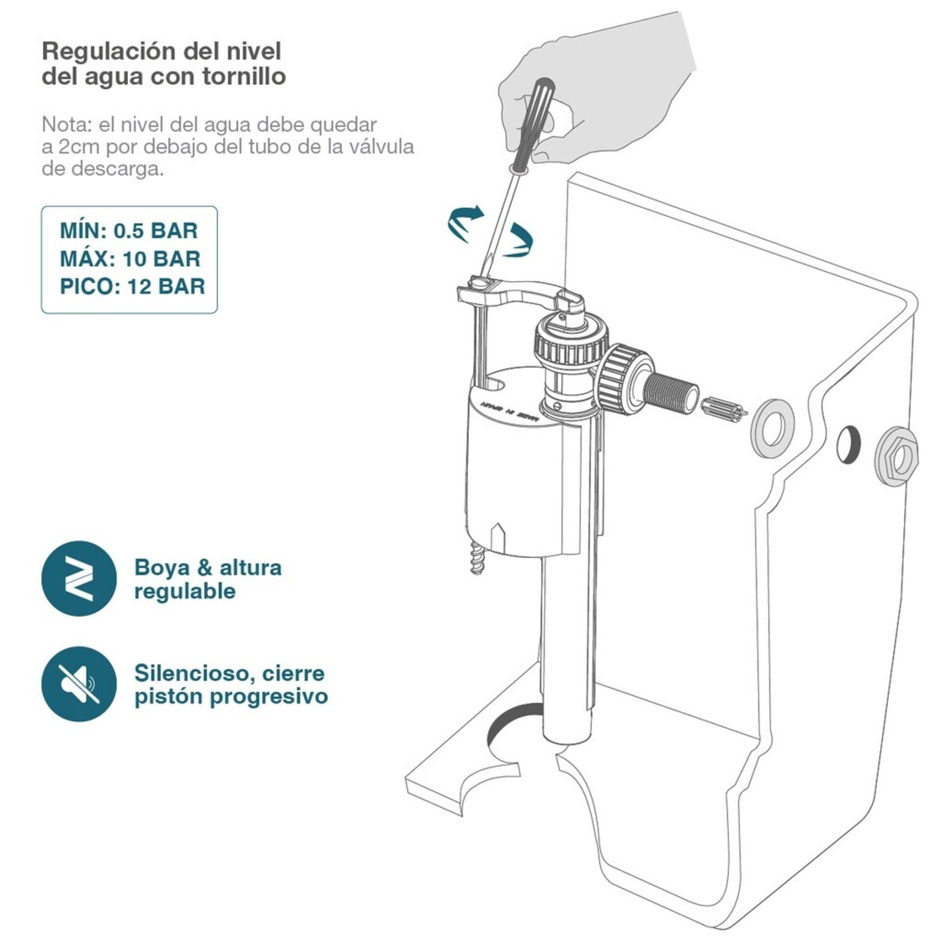 Grifo flotador lateral universal - 3