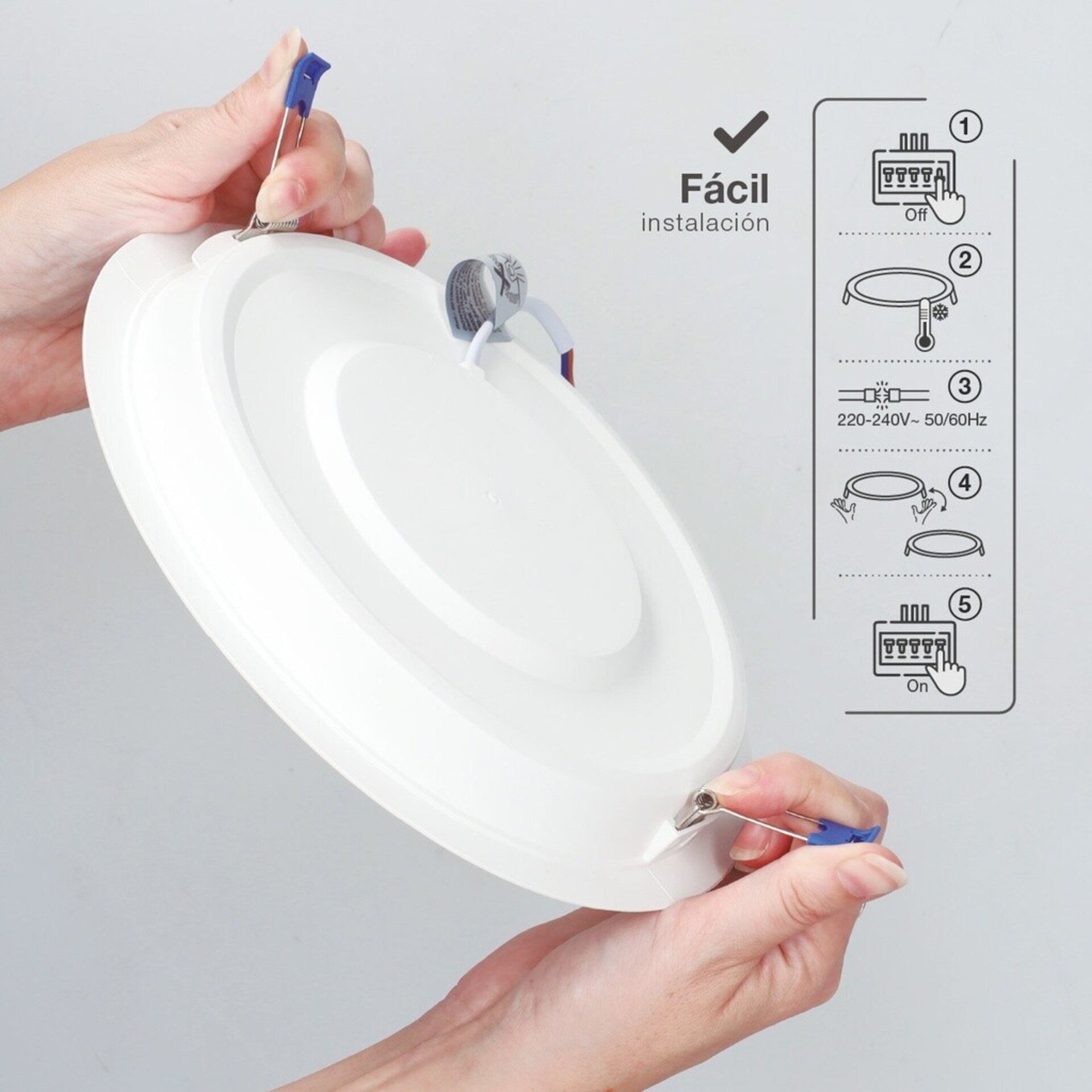 Downlight empotrable LED redondo 18W - 3