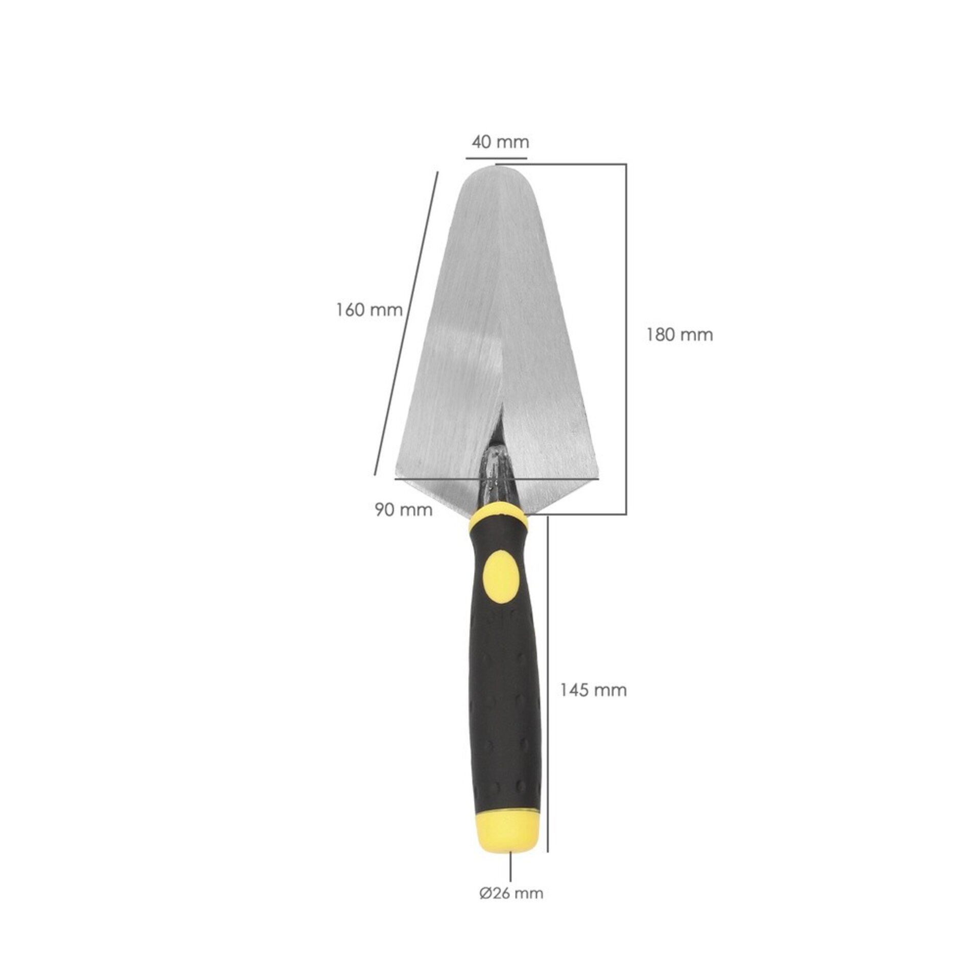 Paleta albañil Gummy Grip 348 / 180 mm - 2