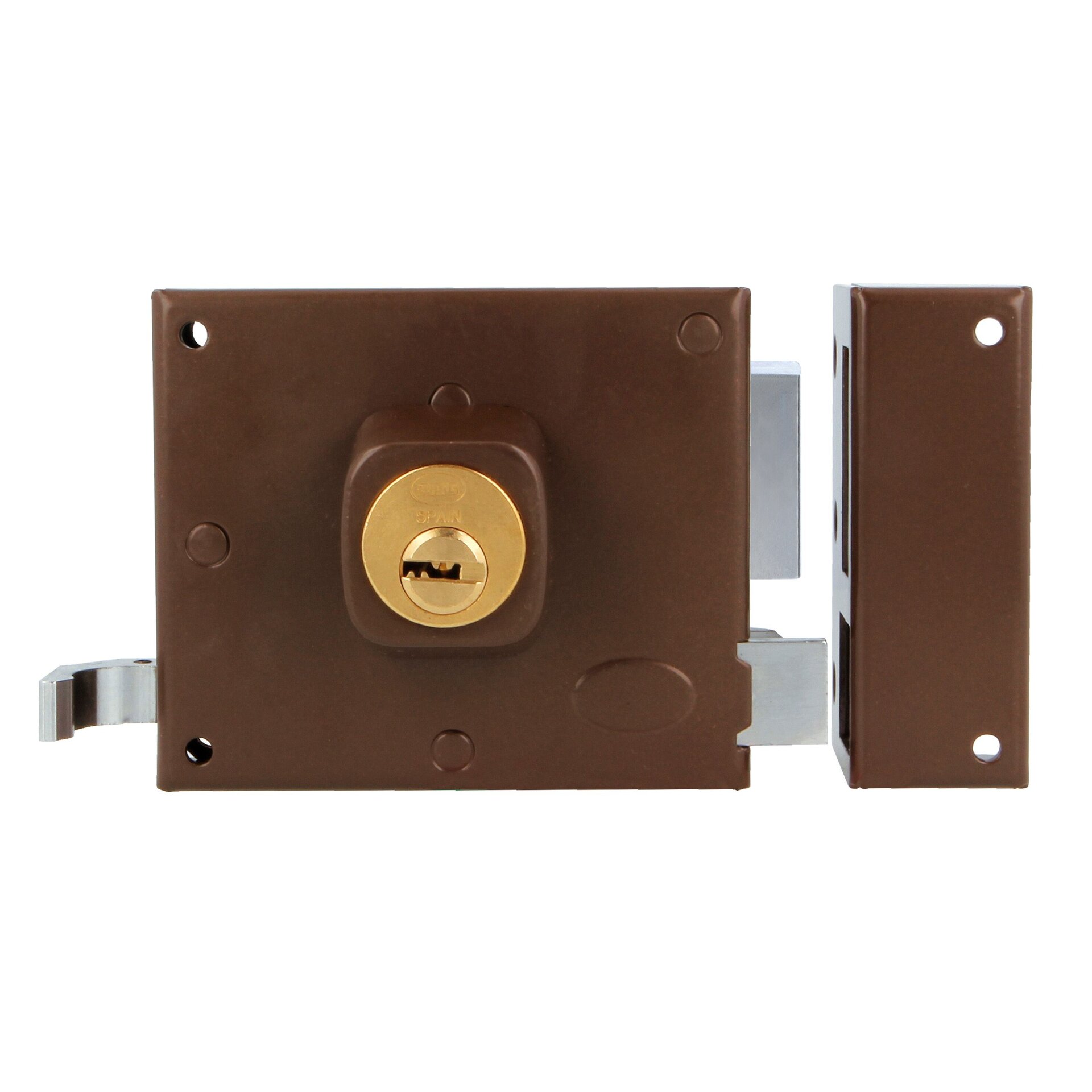 Cerradura de sobreponer para puertas de madera - 5