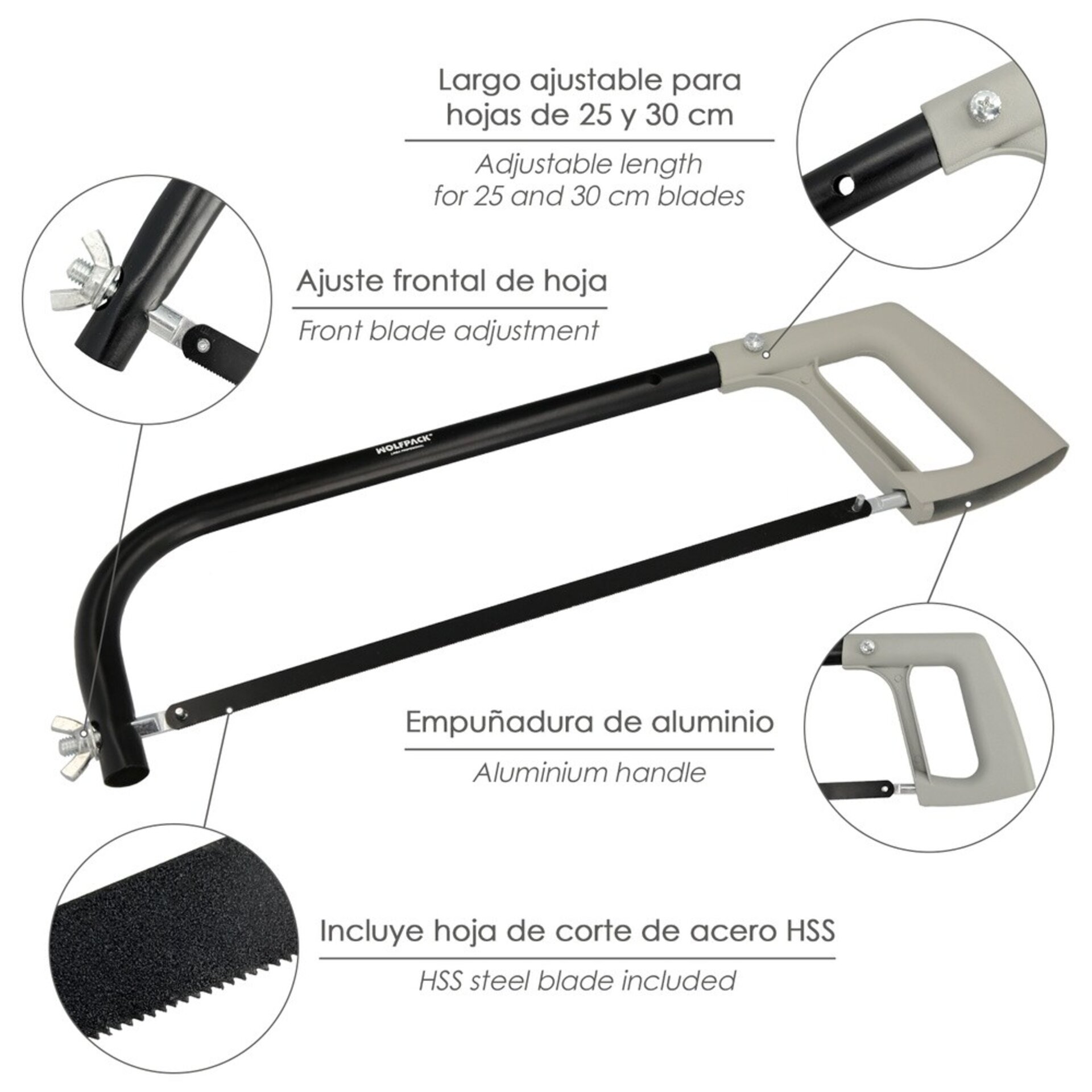 Arco Sierra Acero Profesional - 3