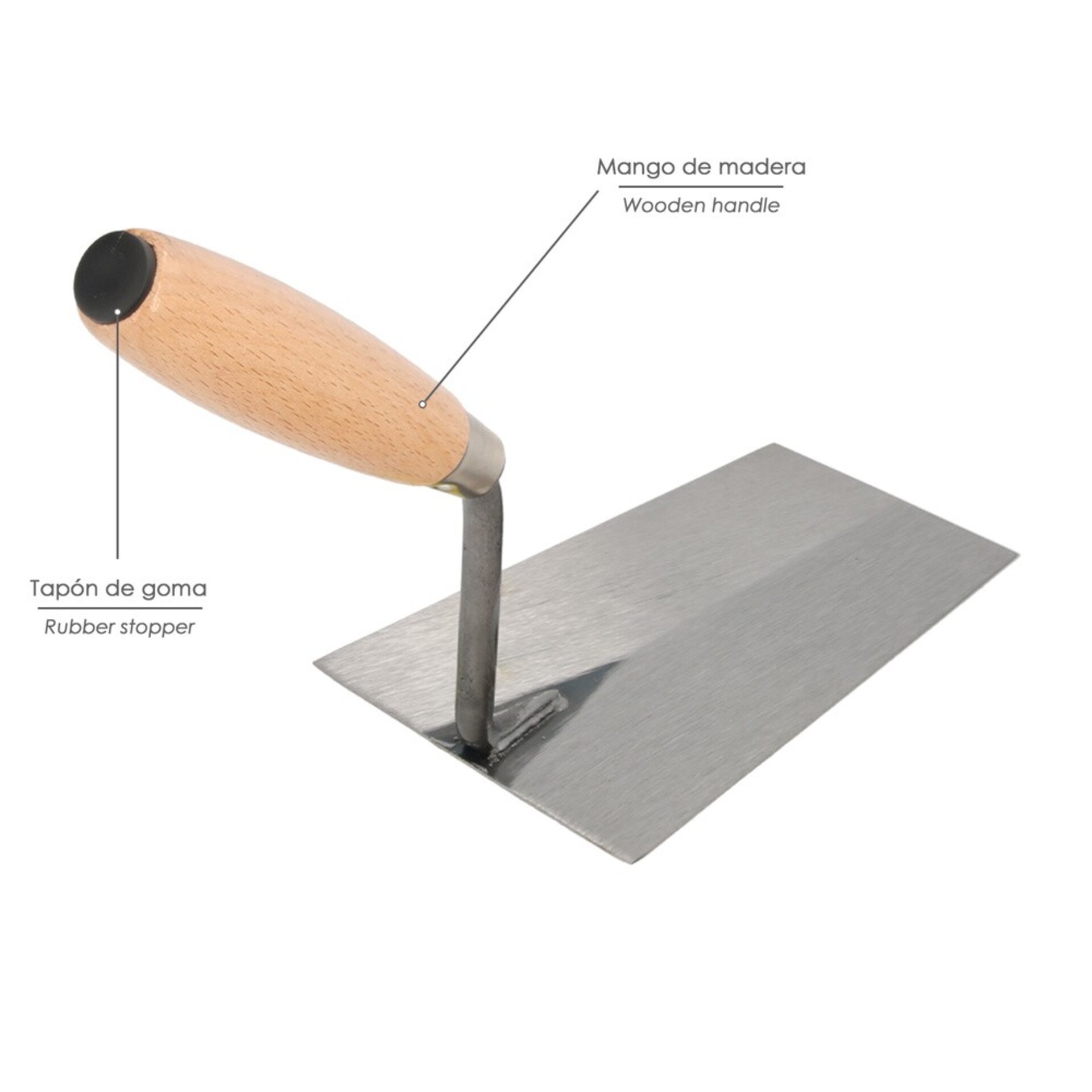 Paleta albañil 341-A / 180 mm - 4