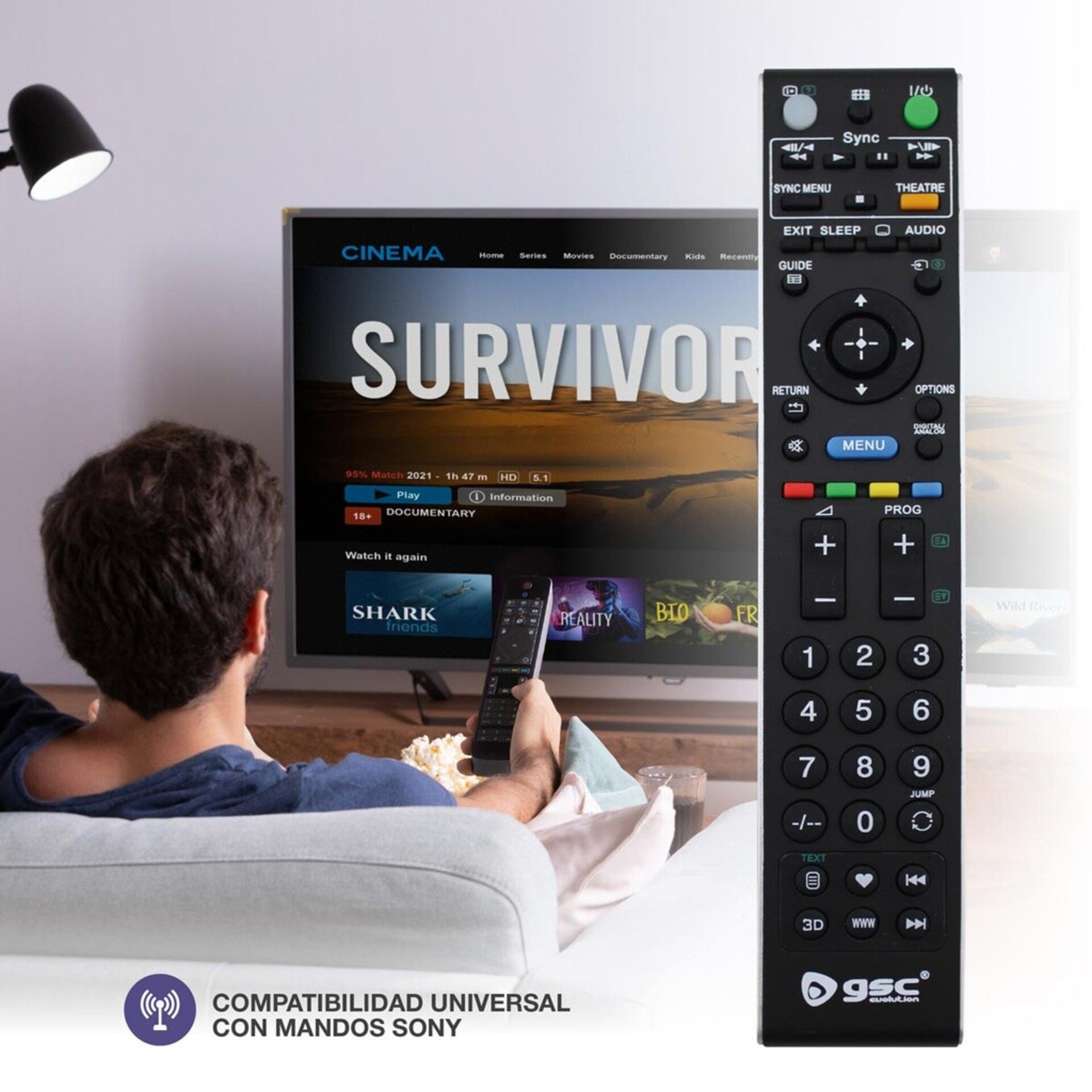 Mando universal para TV Sony - 2