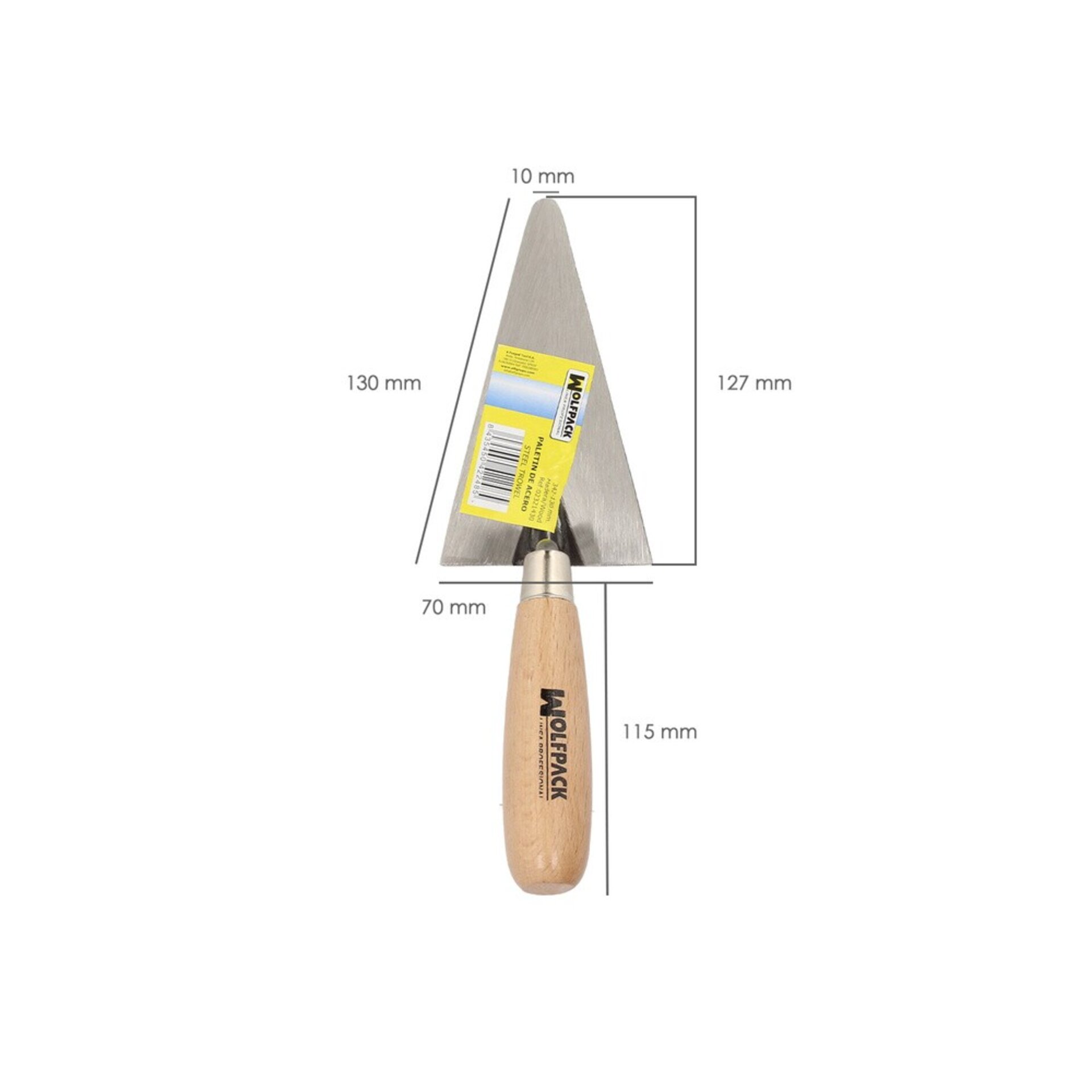 Paleta albañil Mango Madera 130 mm - 3