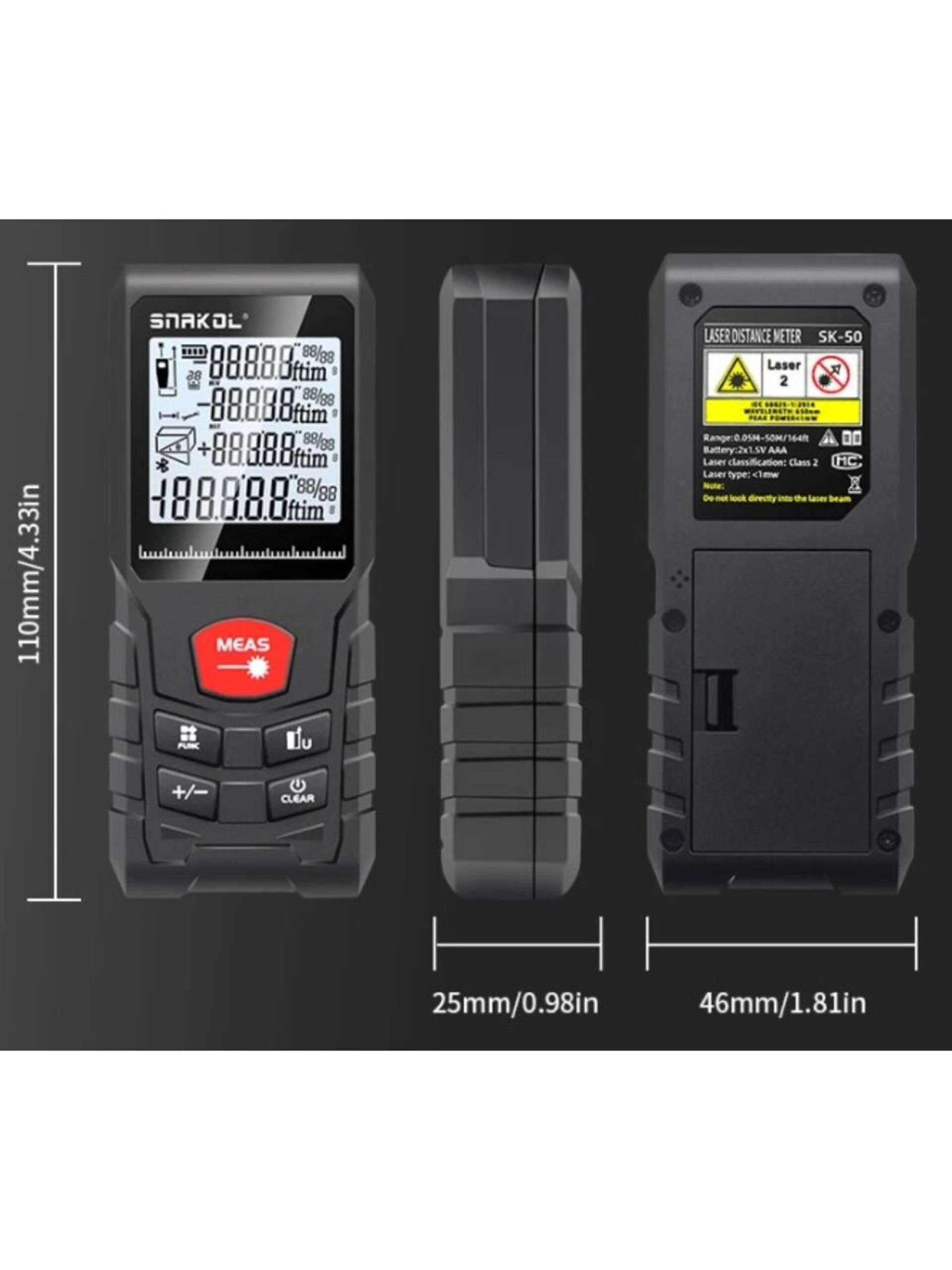 Medidor de distancia láser profesional - 3