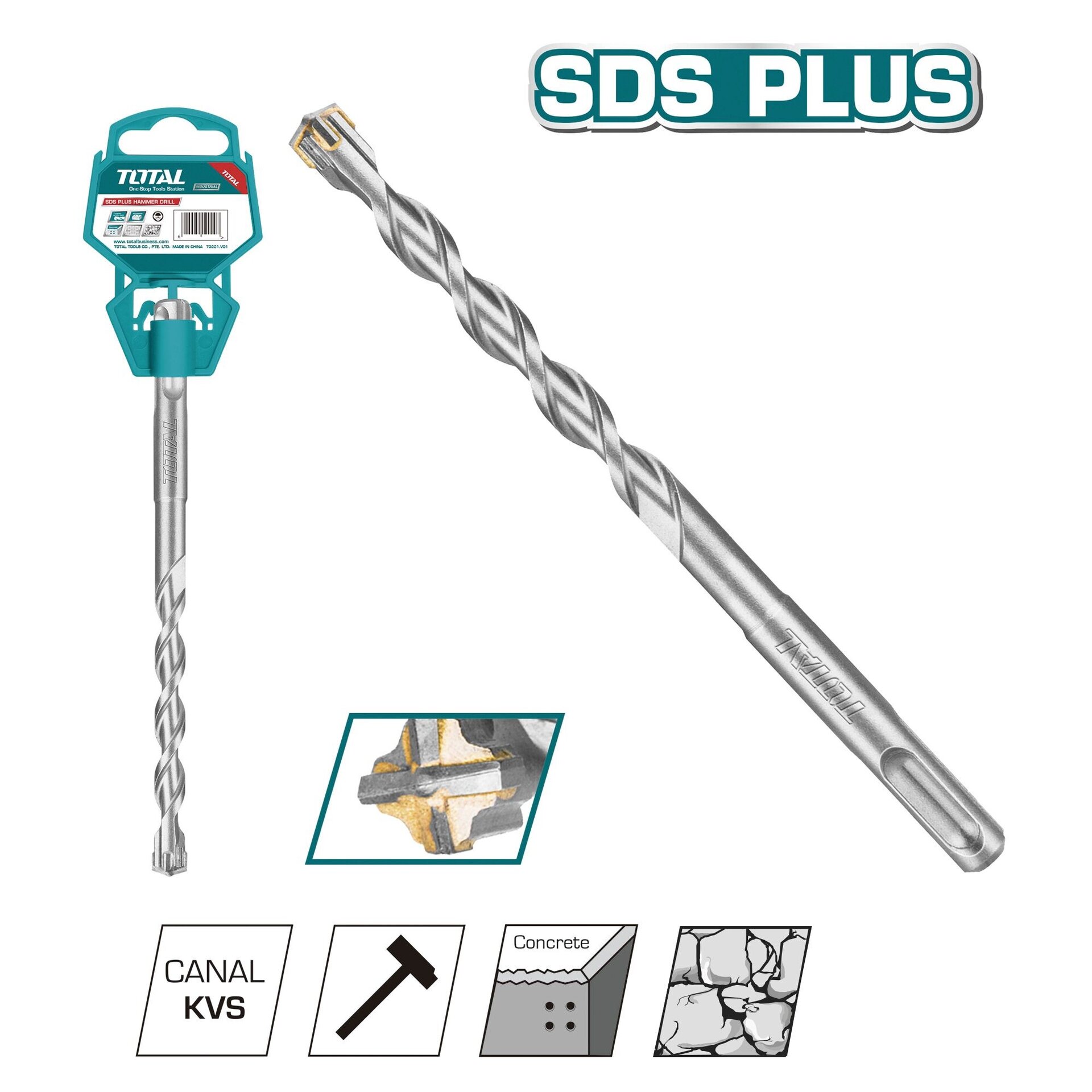 Broca pared SDS plus 210mm - 1
