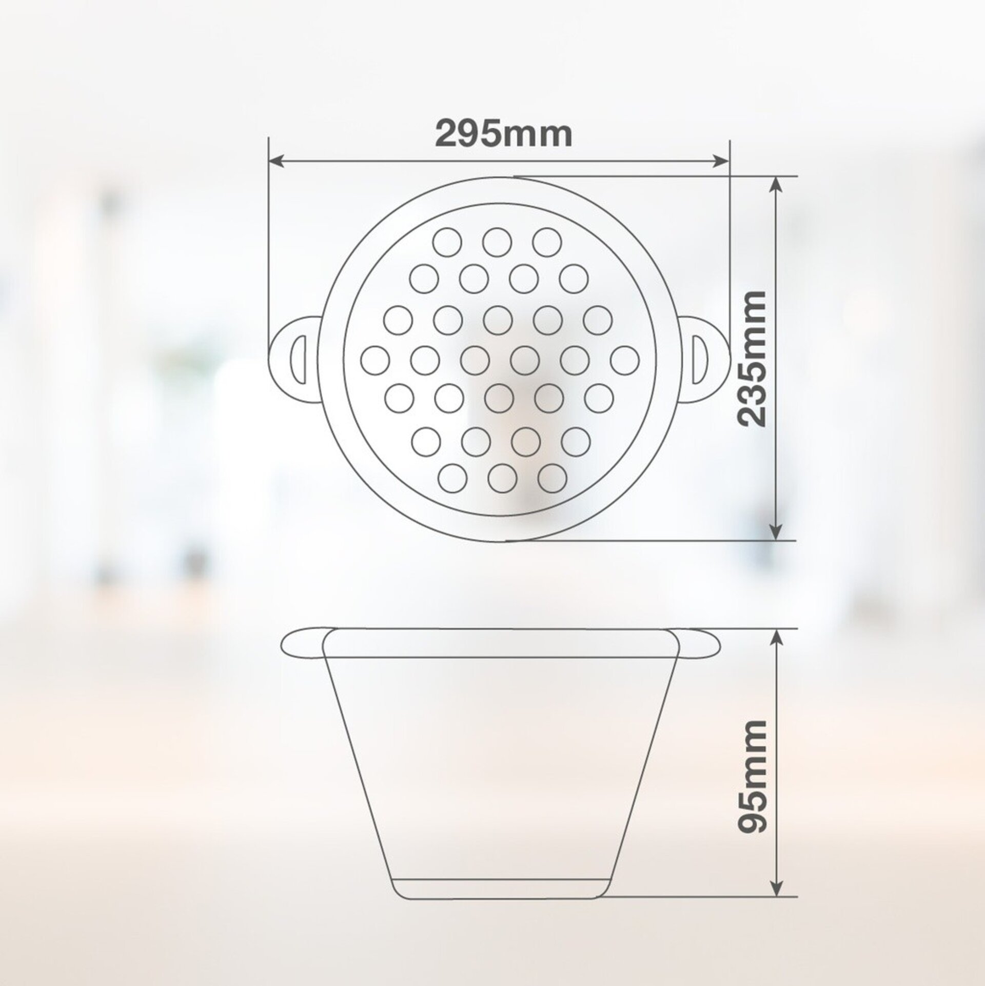 Escurridor con asas plegable - 5