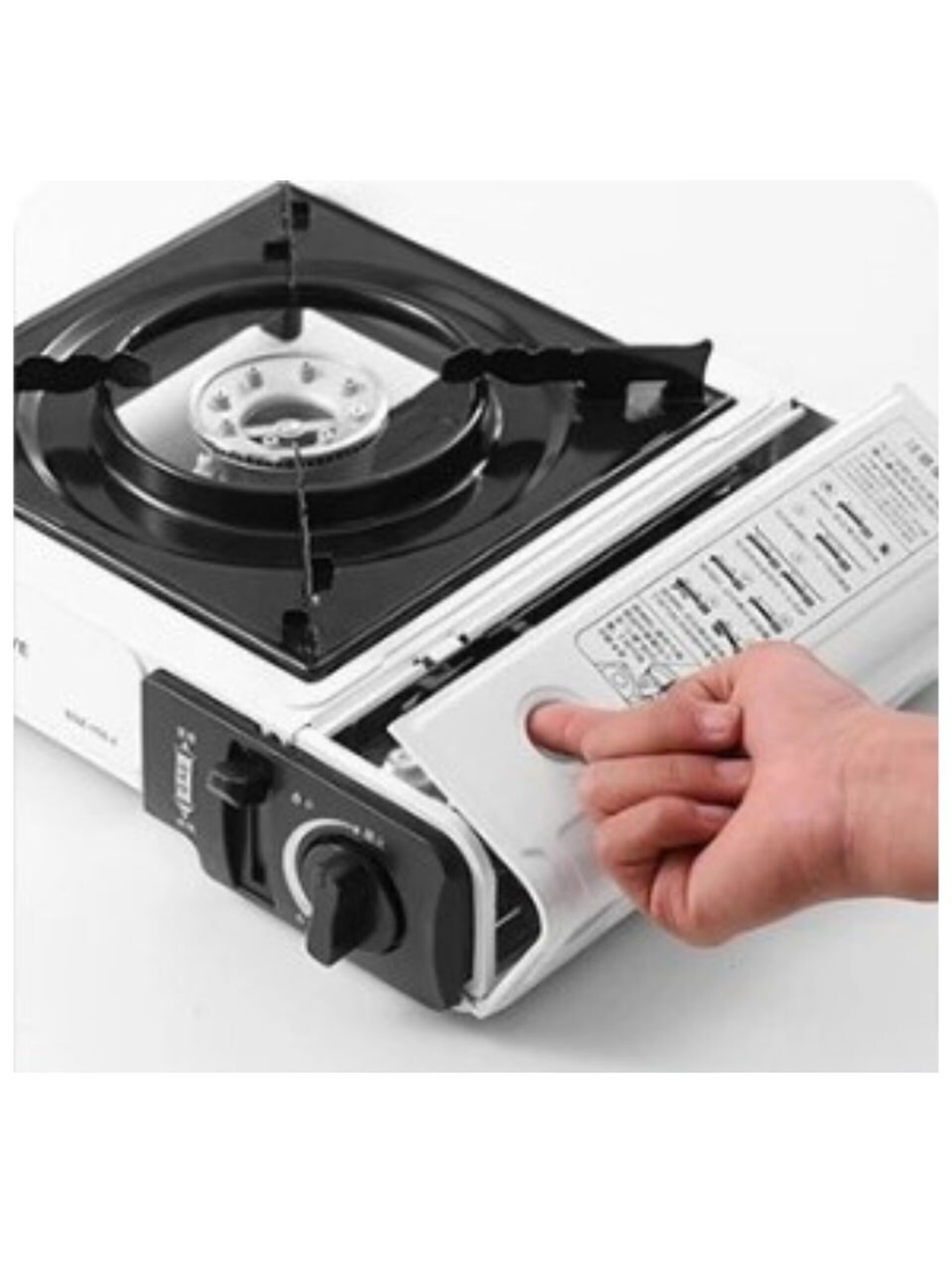 Hornillo cocina portatil dual cartucho valvula - 4