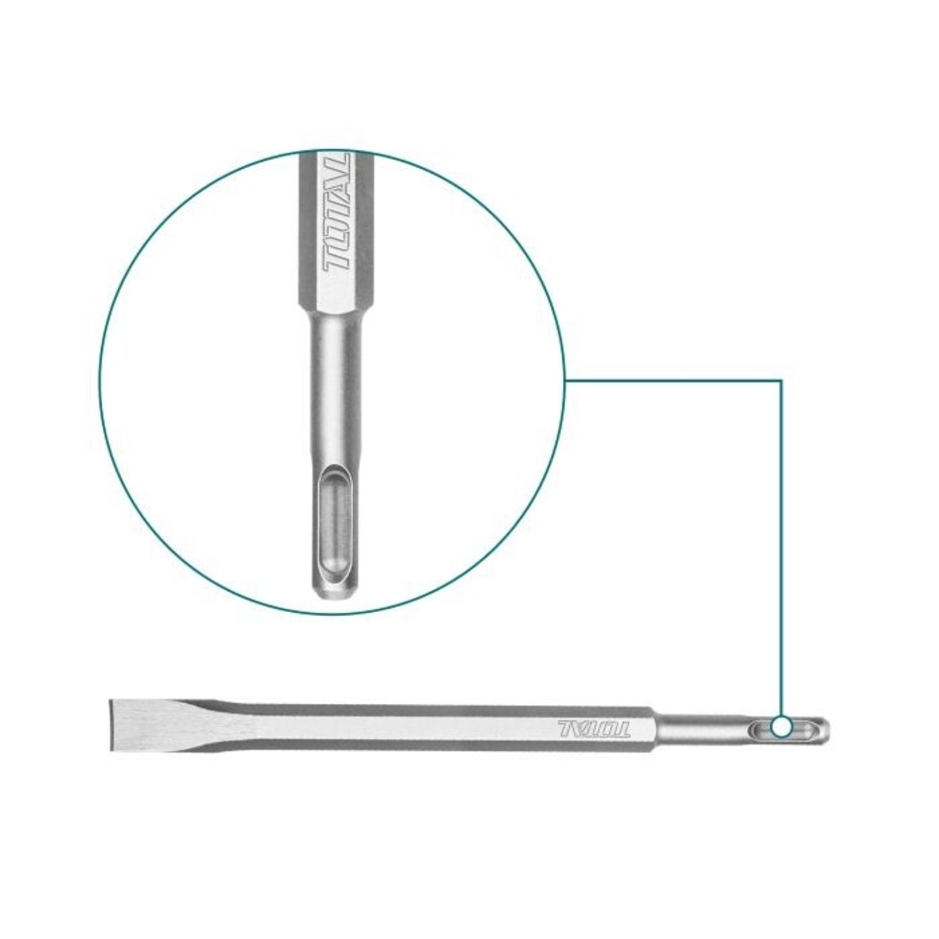 Cincel plano SDS 250mm - 3