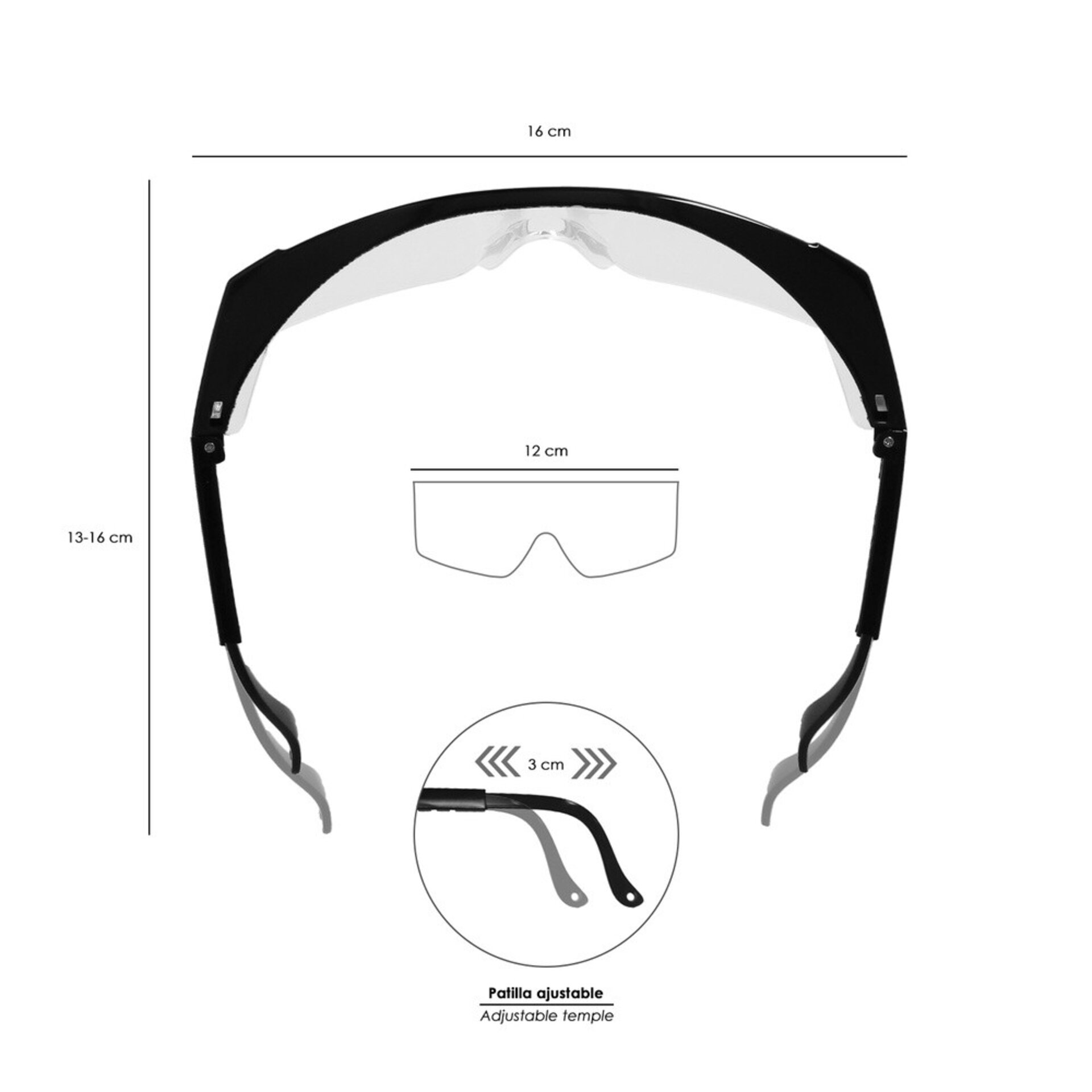 Gafas Proteccion Con Patillas Ajustables - 3