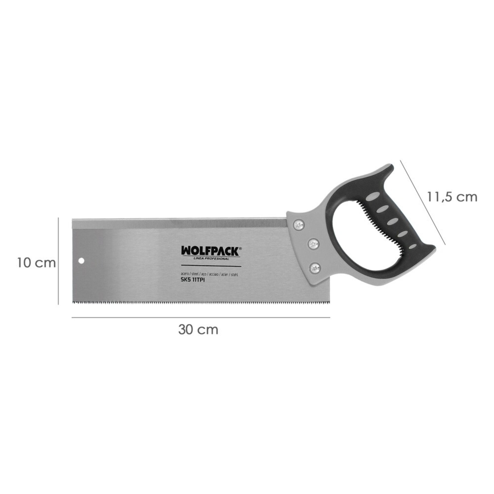 Serrucho Costilla Bimaterial 300 mm. / 12" - 2