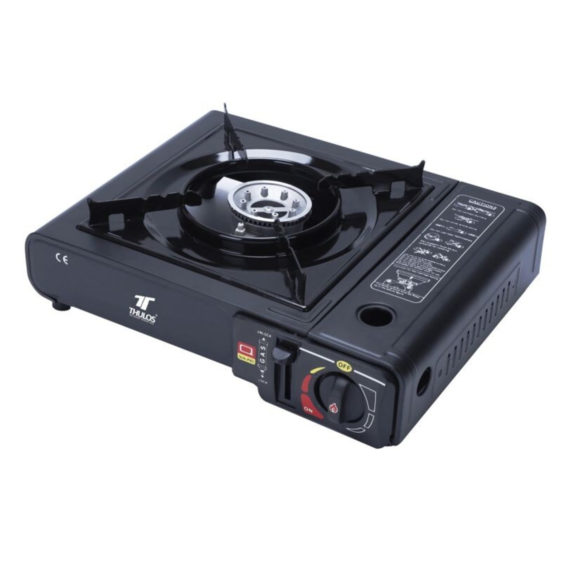 Hornillo cocina portatil dual cartucho valvula - 1