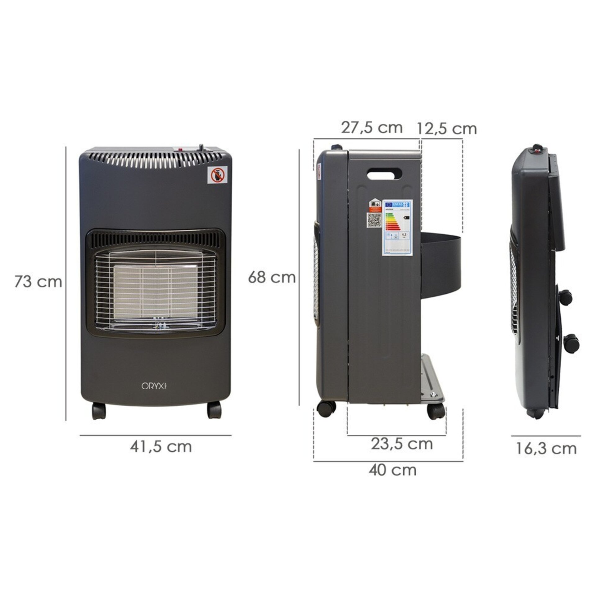 Estufa de gas de infrarrojos plegable - 2