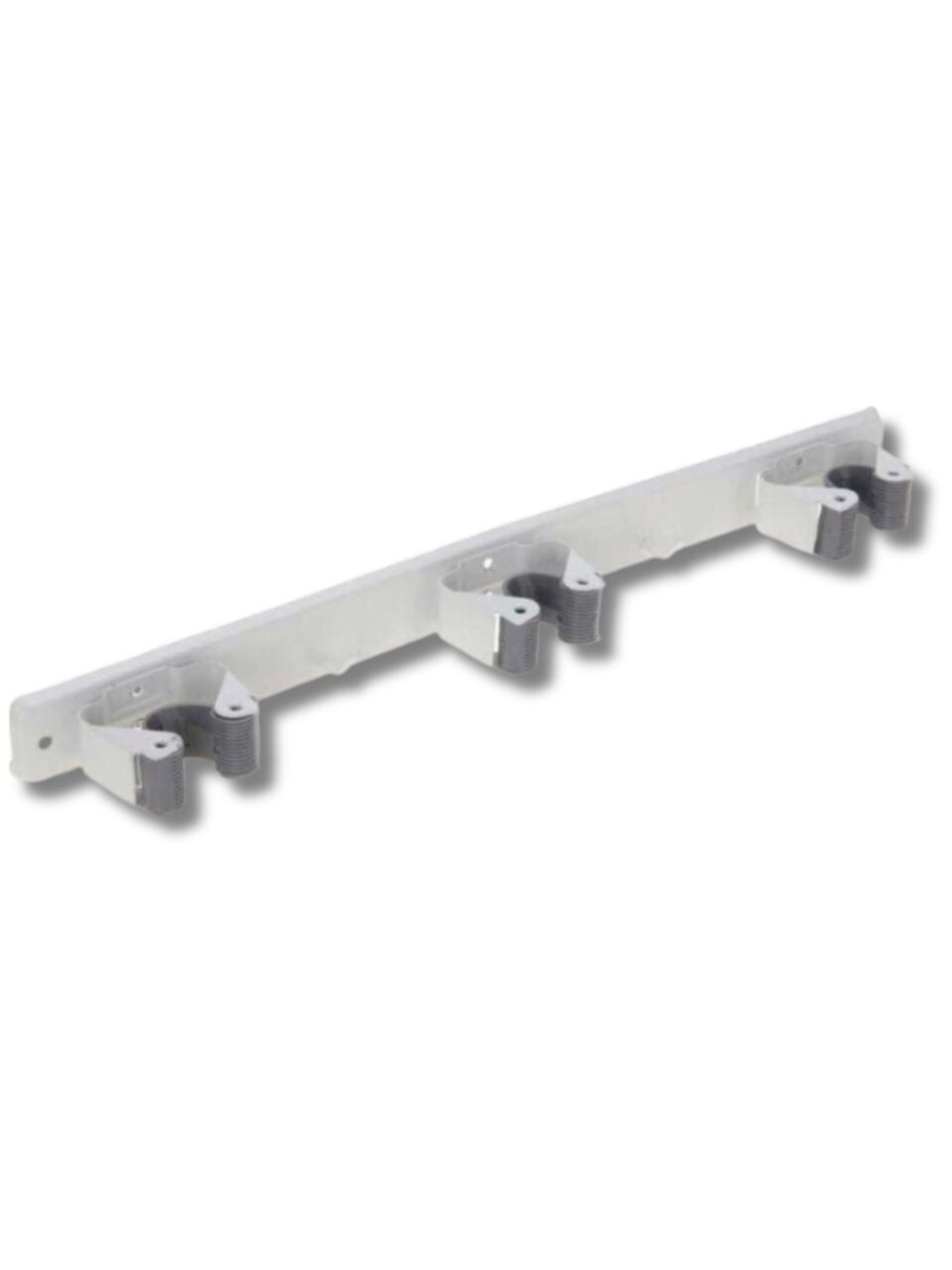 Sujeta escobas triple acero con rodillos goma - 1