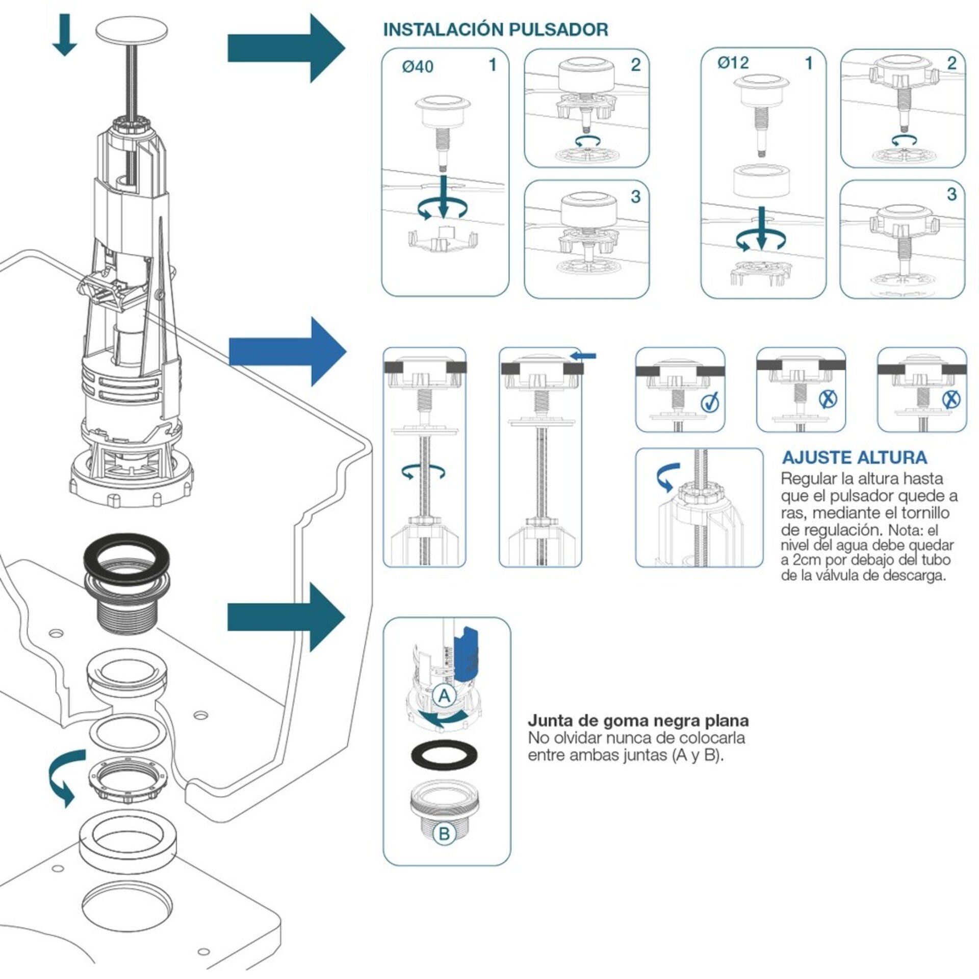 Descargador para cisterna con pulsador - 4
