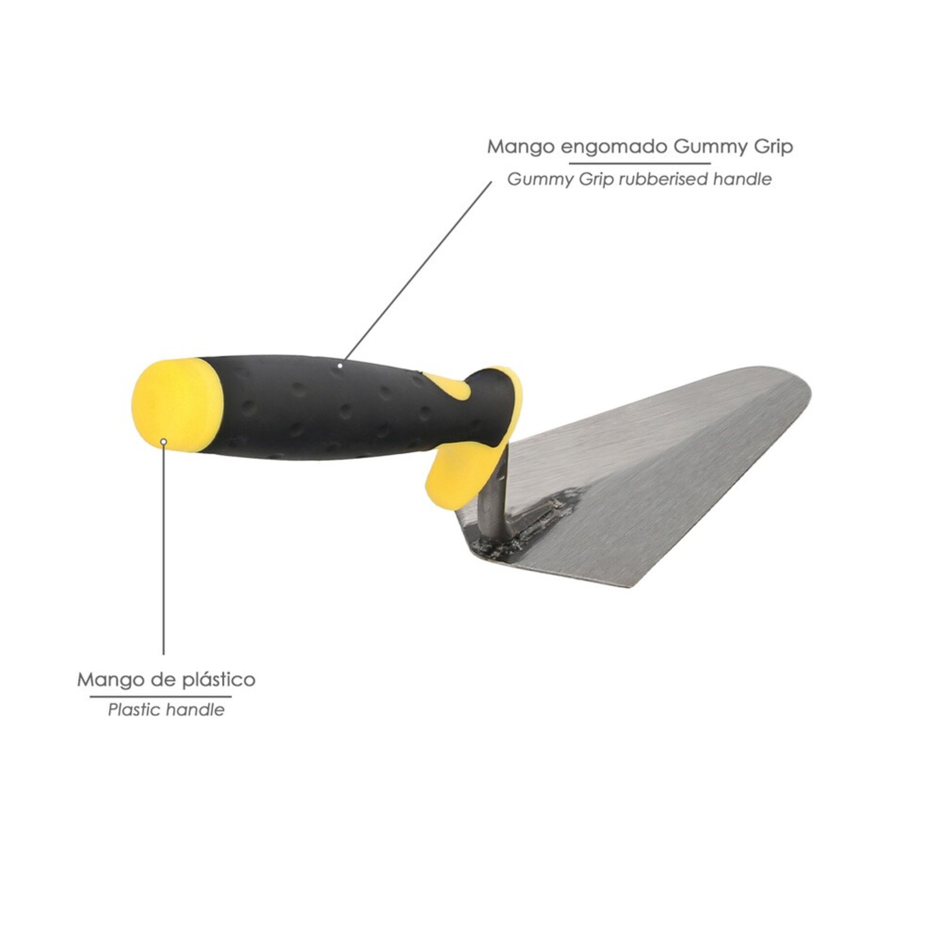 Paleta albañil Gummy Grip 348 / 180 mm - 4