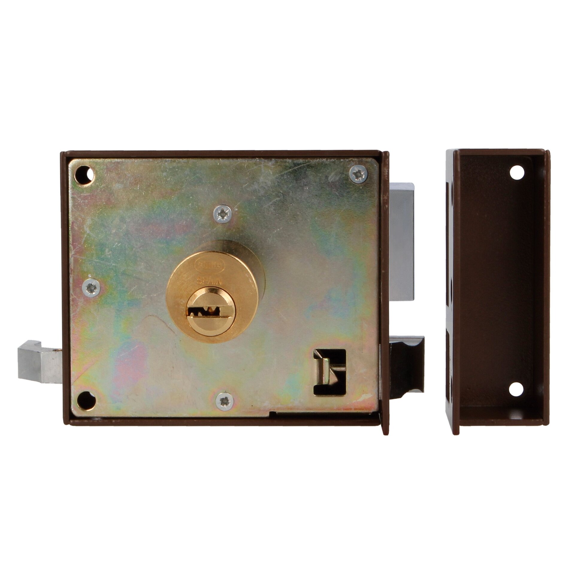 Cerradura de sobreponer para puertas de madera - 2
