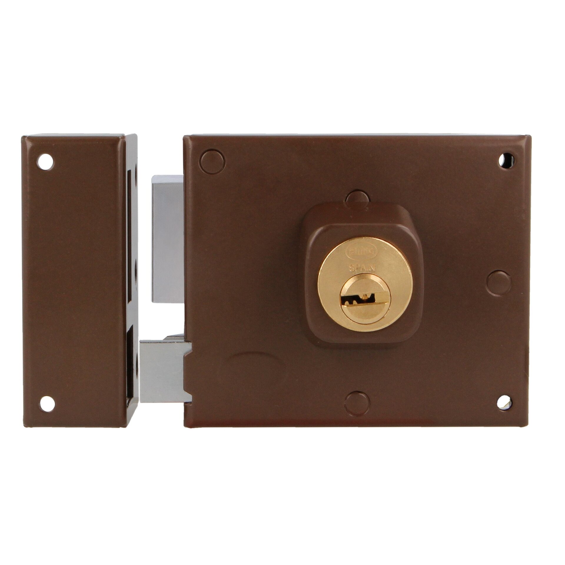 Cerradura de sobreponer para puertas de madera - 6