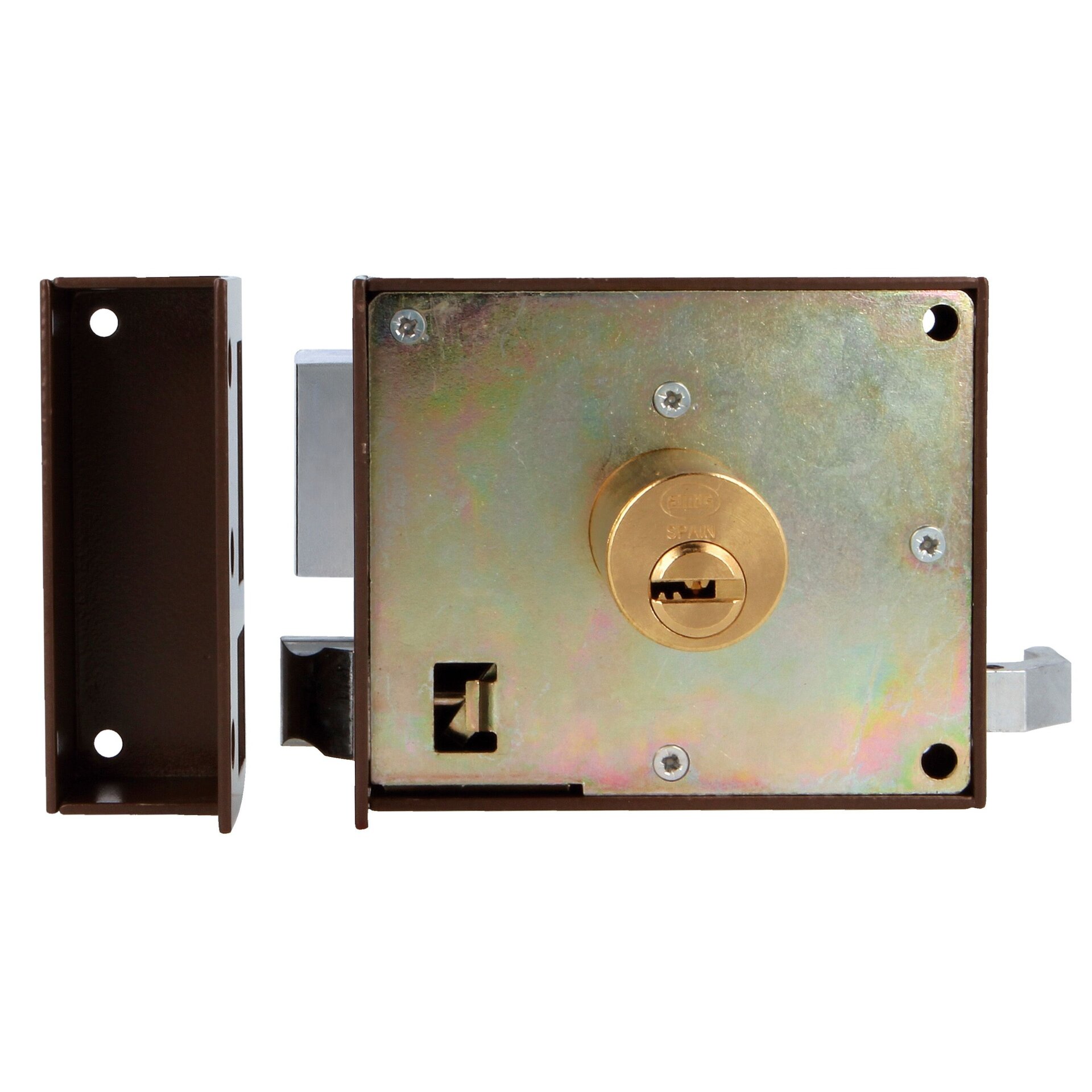 Cerradura de sobreponer para puertas de madera - 4