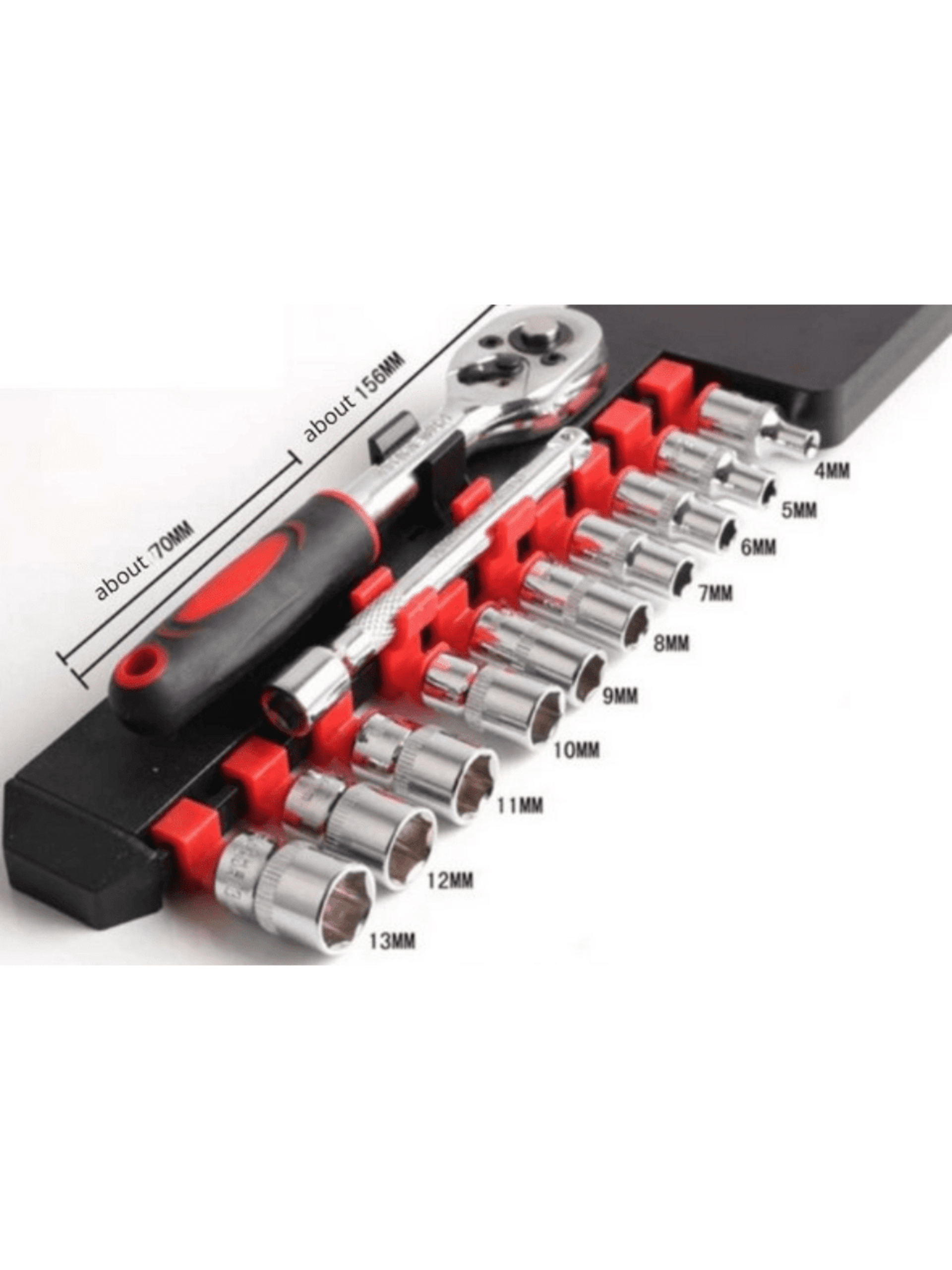 Juego Llaves Vaso y carraca 1/4 - 1