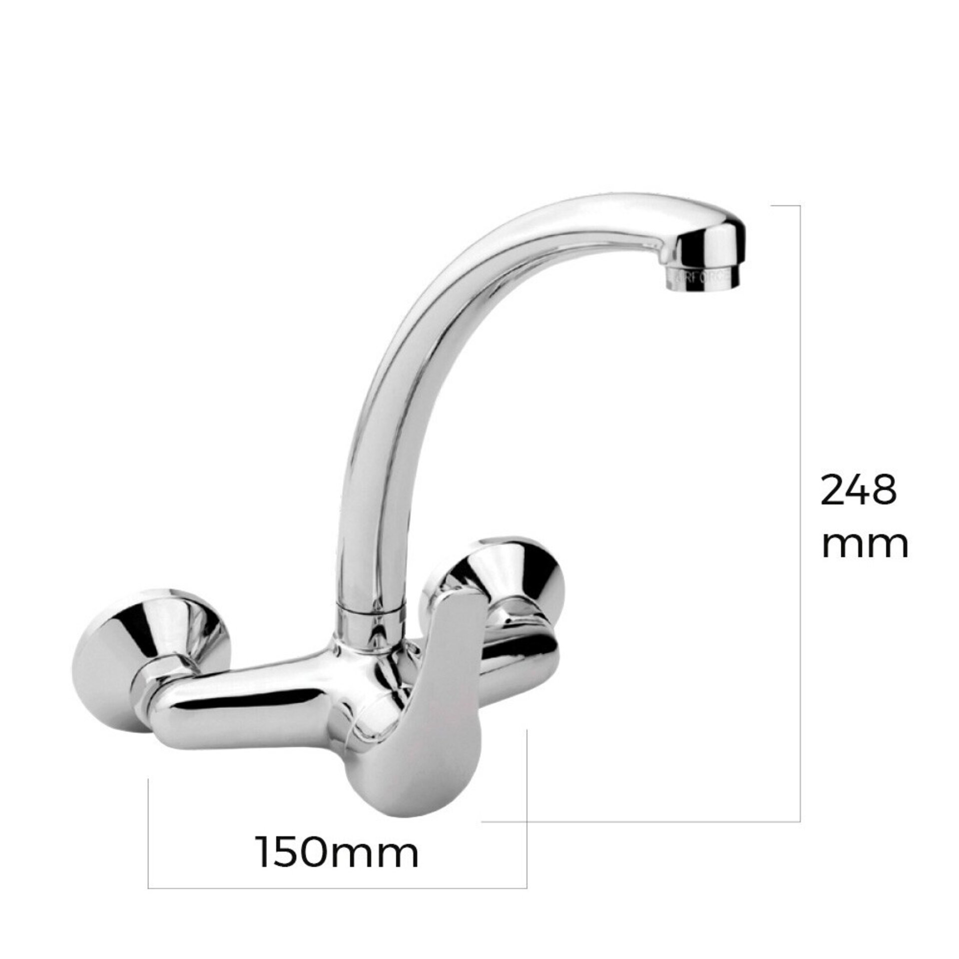 Grifo monomando cocina caño alto. - 2