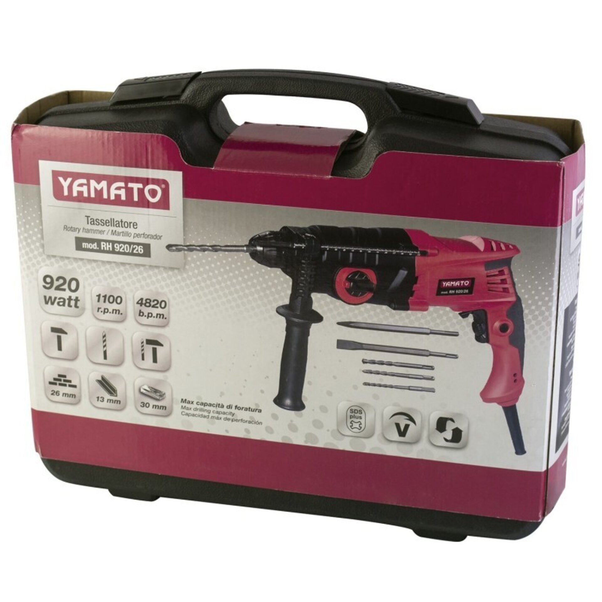 Martillo Perforador SDS Plus YAMATO RH920 Watt - 2